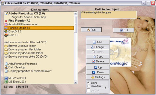 Able AutoRUN Screenshot